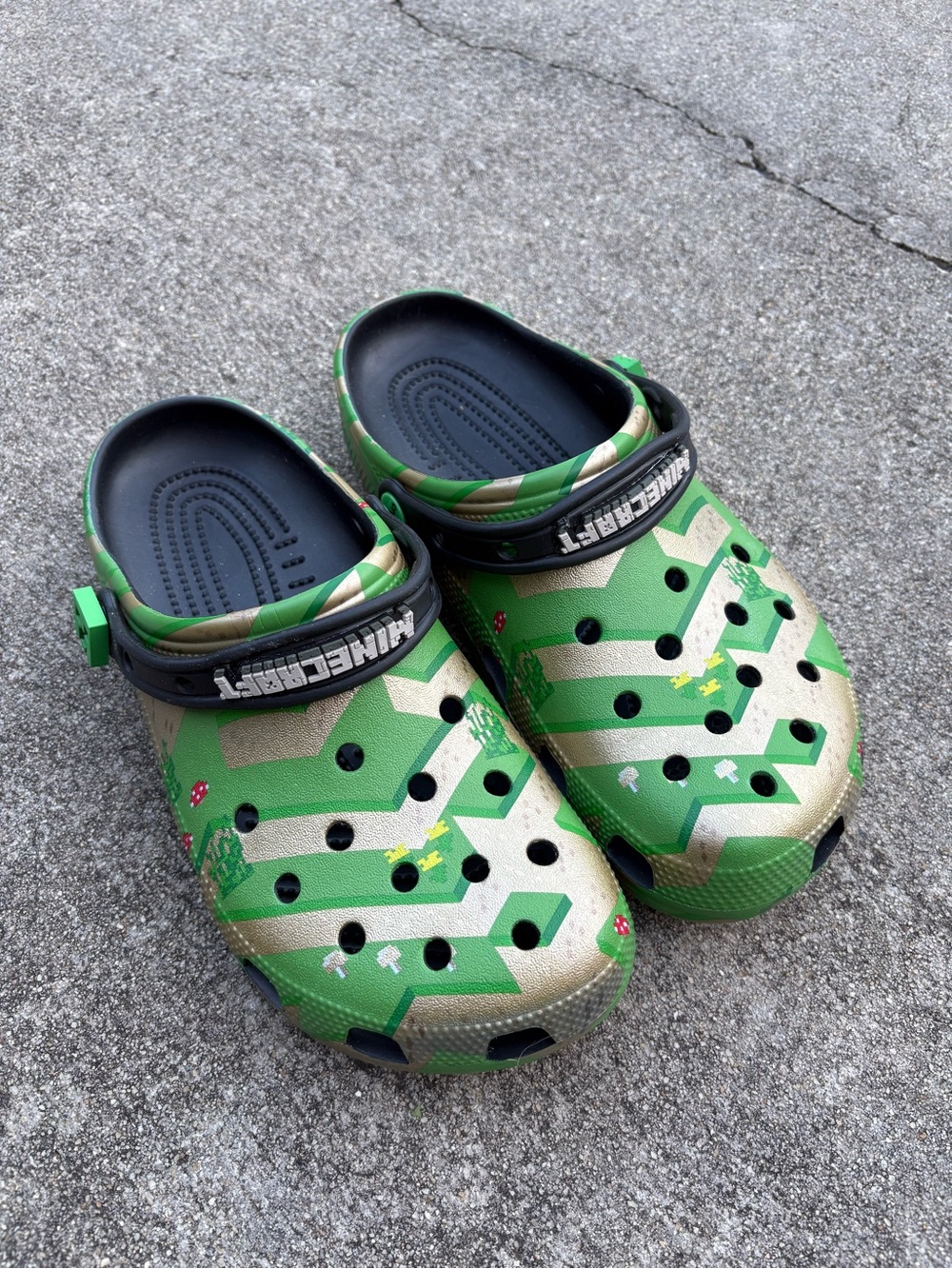 Crocs Minecraft edition NWOT men’s 8, WMNs 10